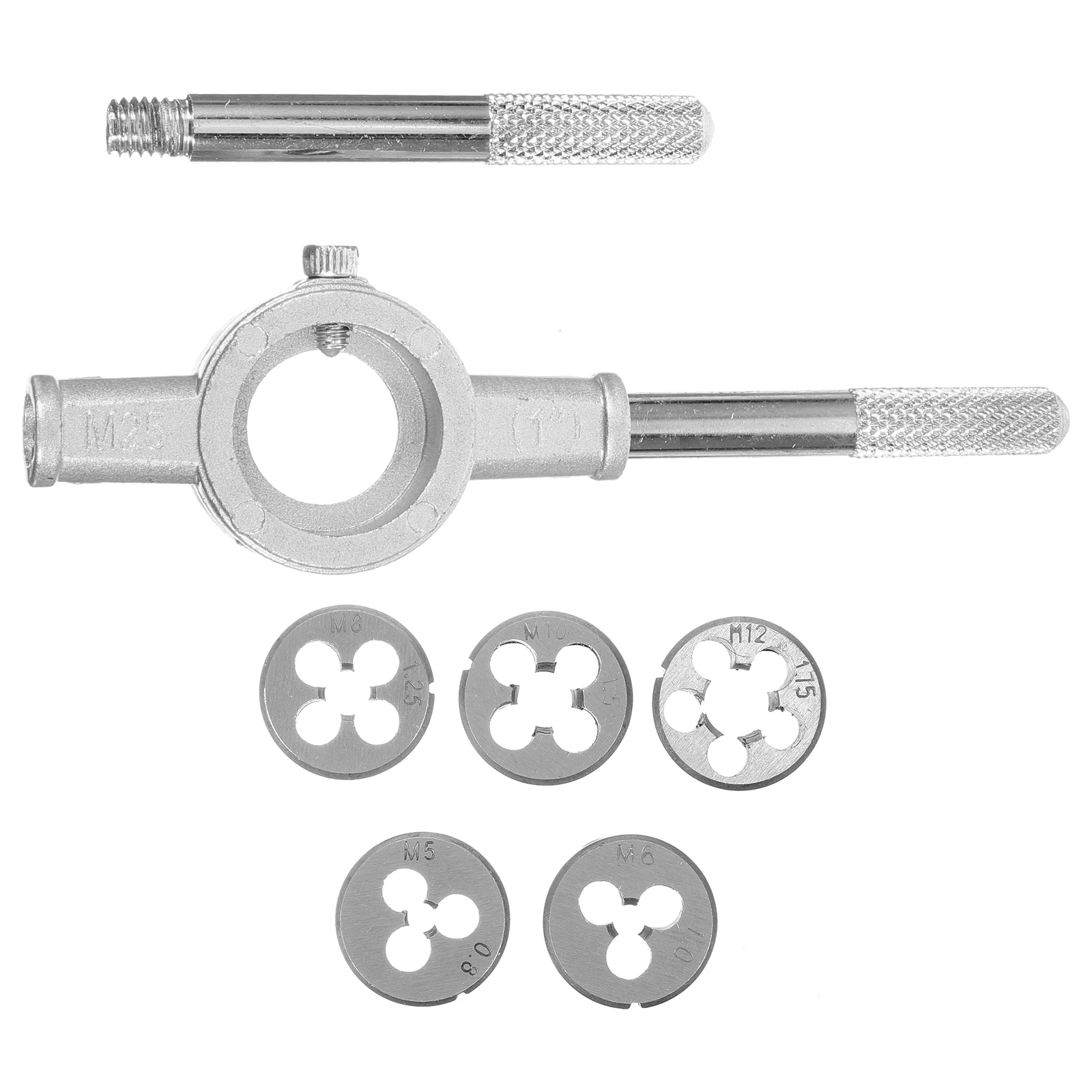 Tap Die Set M5- Stainless Steel Threading Tool Precision Machined Coarse Fine Thread Repair Kit Outdoor Use Multi-Size Tap