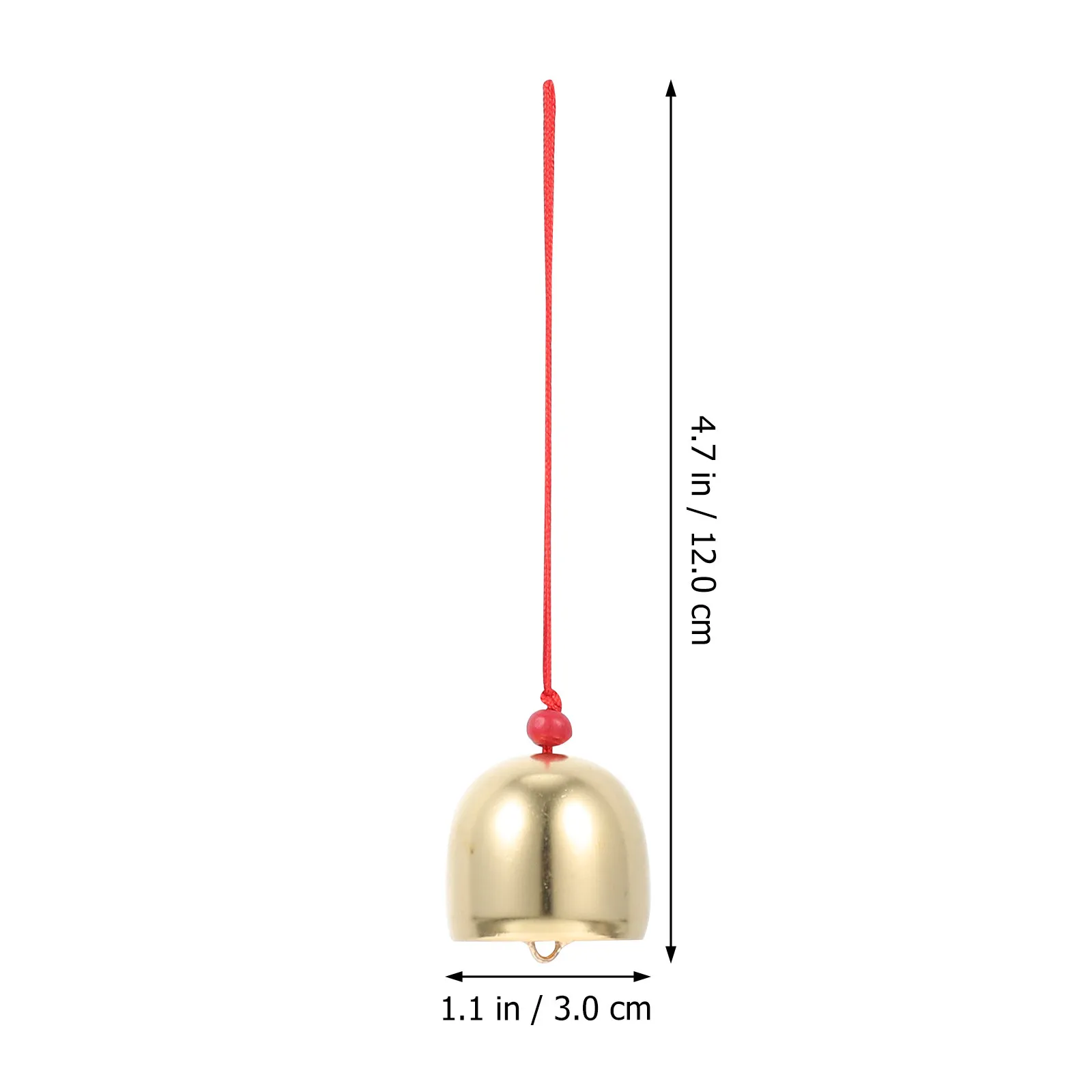 5Pcs Delicate Copper Bell Pendants Premium Smooth Texture Sturdy Hanging Decor for DIY Craft Projects Home Balcony Door Bell