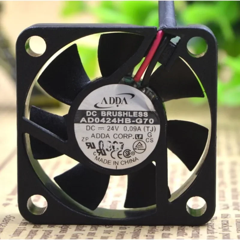 New Cooler Fan for ADDA AD0424HB-G70 24V 0.09A 4010 4cm Thin Cooling Fan 40*40*10mm