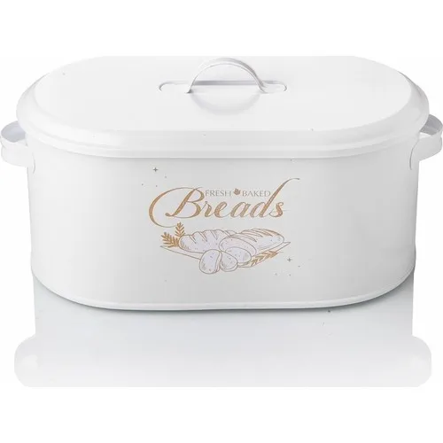 Kitchen Chef Lux Metal tamaño grande cubierta estampada blanco Breadstuff