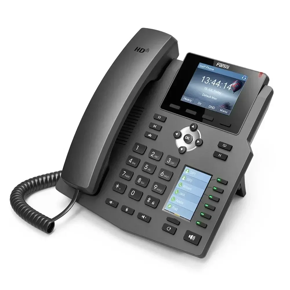 Fanvil X4 Sip IP Phone 4 SIP Lines HD Voice Enterprise Phone ذكي DSS Key IP Phone لحساب الفندق