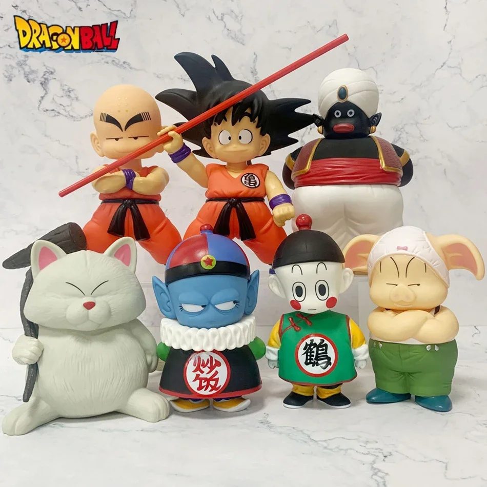 Dragon Ball 14-21cm Goku Pilaf Chiaotzu Oolong Hollow Figure Chaofan Jiaozi Karin Sama Sr. Popo Figurine Model Doll Gift