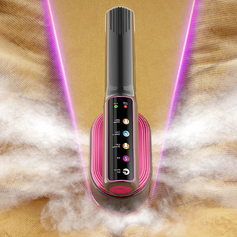 110V-220V 휴대용 스팀 다리미 접이식 의류 스티머 1200W 파워 휴대용 5단계 스팀 터치 스크린 회전식 전기 다리미