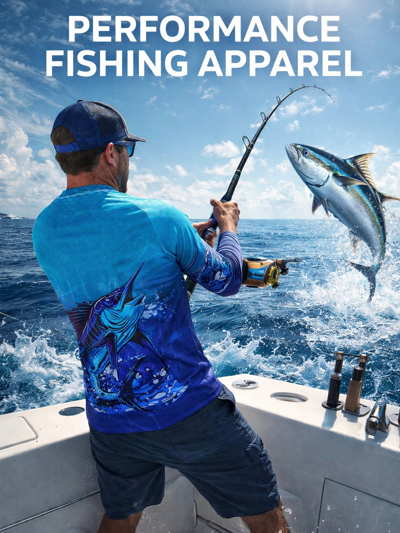 2026 New Summer Men\'s Fishing Shirts High Performance Clothing Fishing Tops Breathable Fishing Shirt Long Fishing Clothes