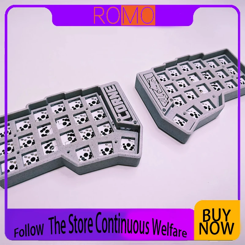 Corne Split Keyboard Kit Precorne02 Wireless 2.4g Singe-Mode 42keys Support Mx Swtiches Via 3d Printing Accessories Computer