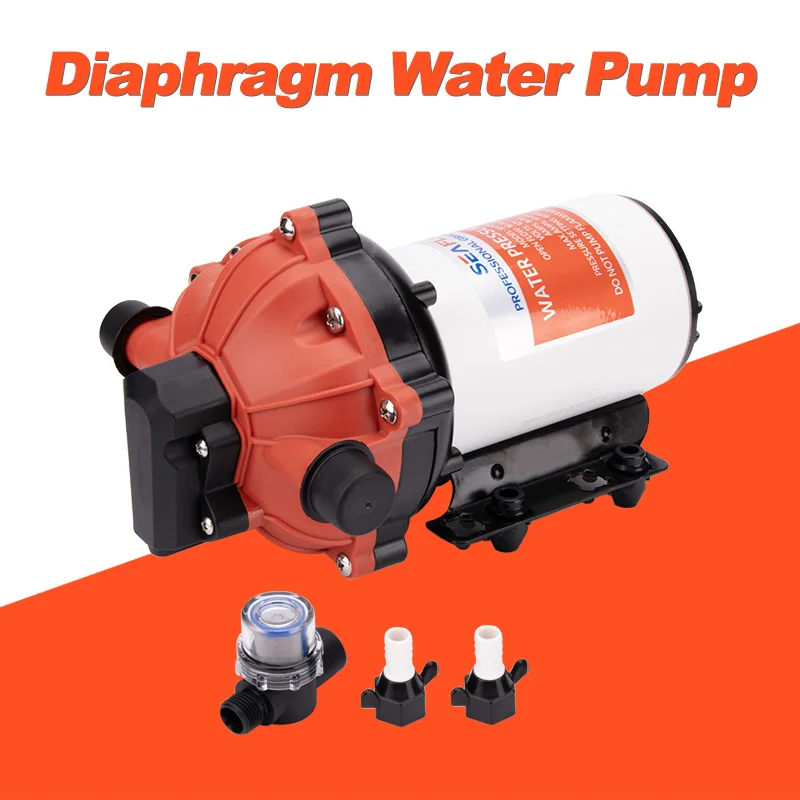 Evenflo 12V Self-priming Diaphragm Water Pump 5.0 GPM 60 PSI | High Pressure