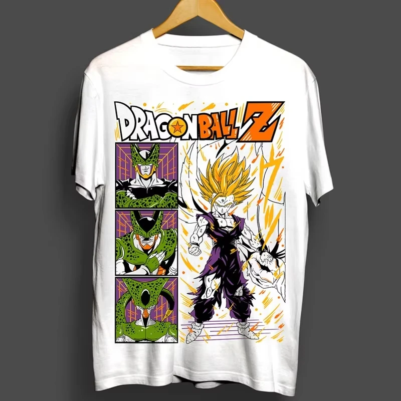 

Новогодняя горячая распродажа: футболка Dragon Ball Z с Гоку и Бутихатой, 100% хлопок, забавная футболка с коротким рукавом и круглым вырезом, новая модель