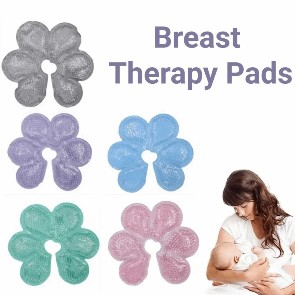 Petal Design Breast Pads Soft Ice Compress Nipple Cooling Pads Cold Compress Double-sided Cooling Gel Pads