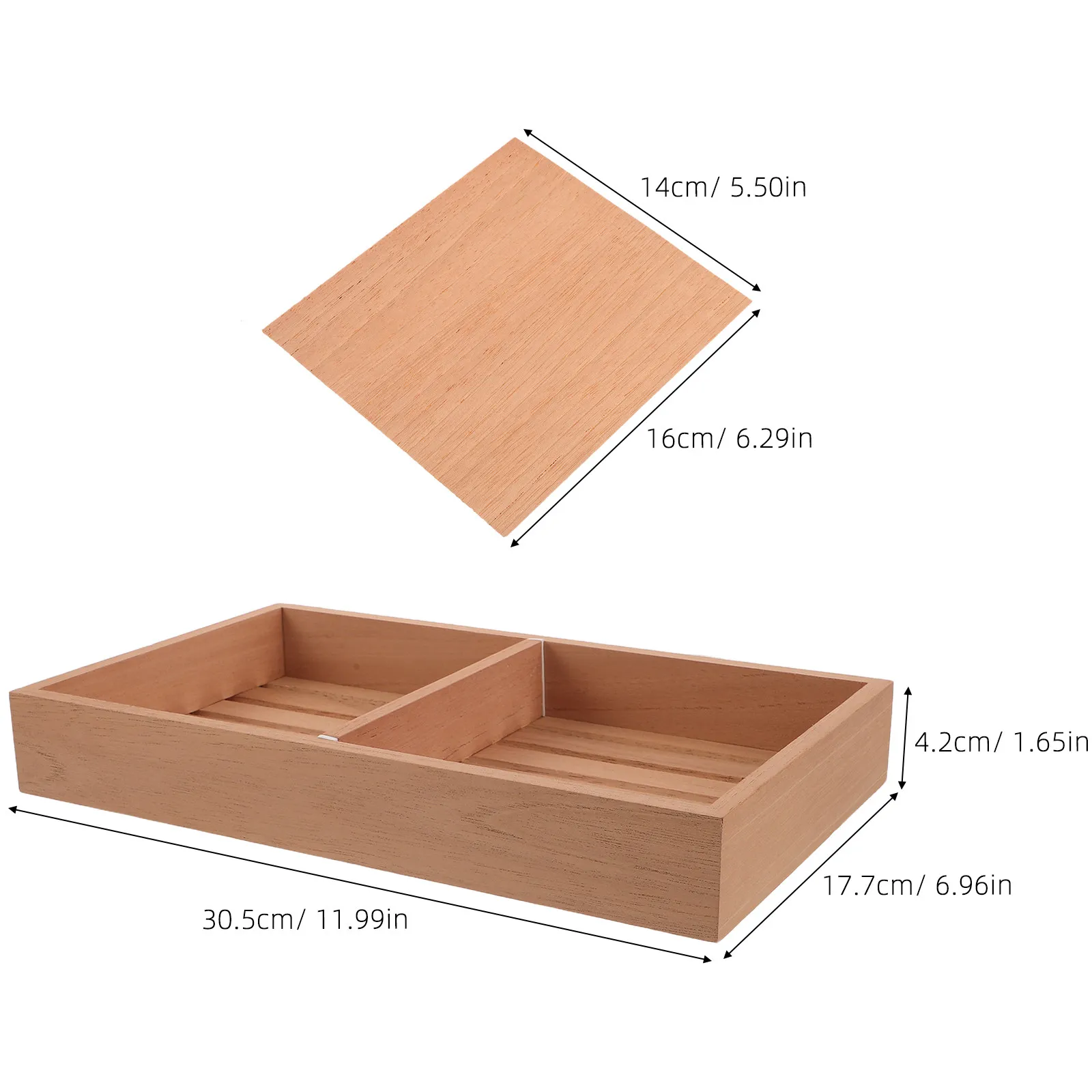 Spanish Cedar Cigar Tray Dividers Humidor Boxes with Desktop Humidors for Cigars
