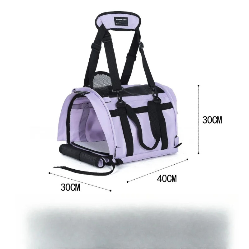 

Pet out cat bag portable large capacity cat dog air bag crossbody shoulder bag