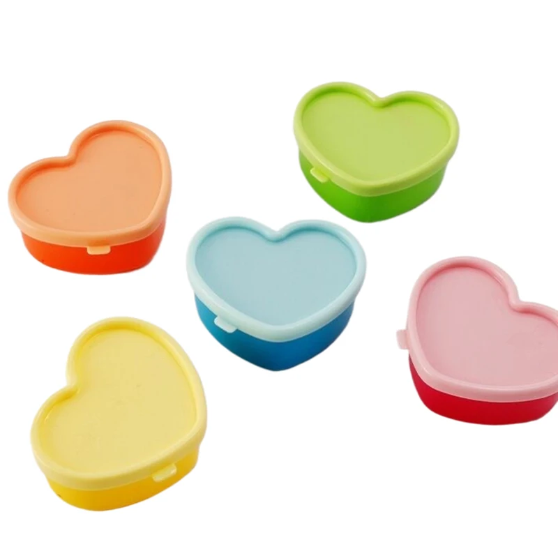 5 Pcs Rainbow Colour Mini Kitchen Spice Storage Box Jam Box Candy Nut Snack Storage Box Desktop Storage Portable Food Container