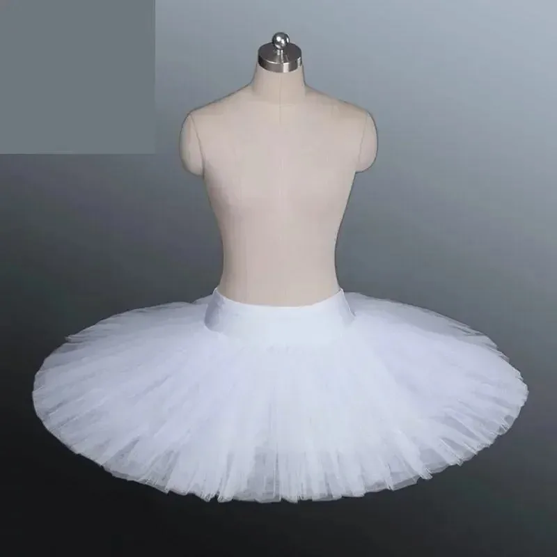 

Professional Platform Tutu for Women, Black, White, and Red Ballet Dance Costume, Adult Ballet Dance Skirt with Underwear
