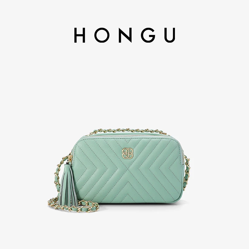 

HONGU Women Shoulder Bag 2025 Fashion Casual Diamond Lattice Design Chain Crossbody Bag Female Daily Shopping Mini Bag H5171830