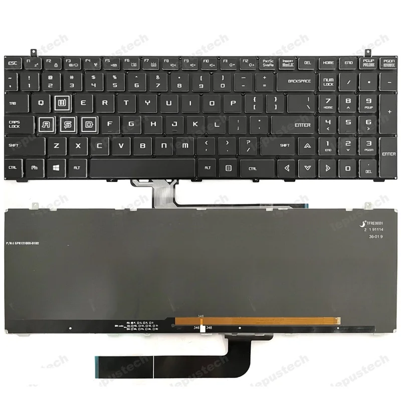 Z for MACHENIKE T90 PLUS TG65T TR26 F117-FP F117-FPR26 FPR37 RGB backlit US keyboard