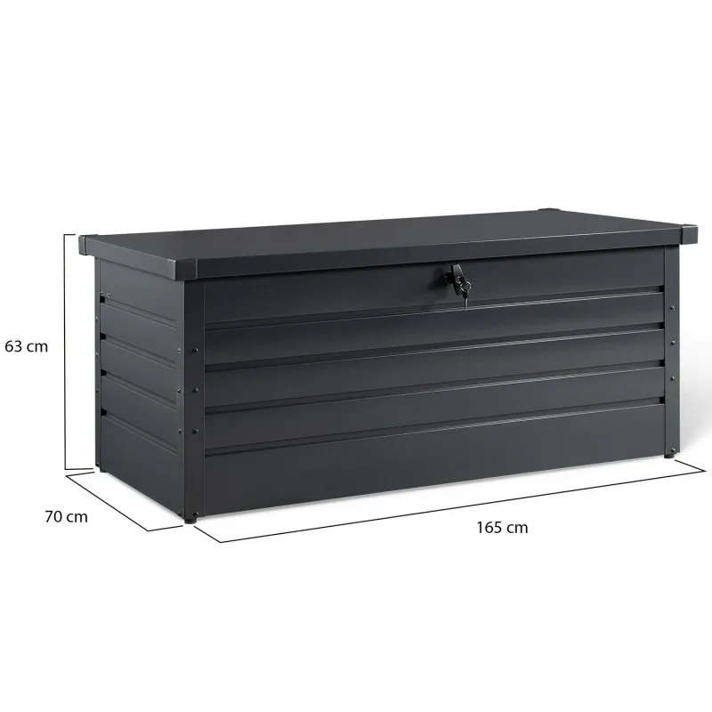 Eco-Friendly Easily Assembled Outdoor Storage Deck Box Waterproof Galvanized Garden Courtyard Cabinets Tools Finishing view 3