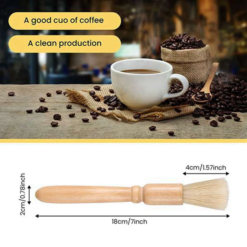 2X Coffee Grinder Brush Coffee Machine Group Head Cleaning Brush For Fully Automatic Coffee Machine Espresso Machine