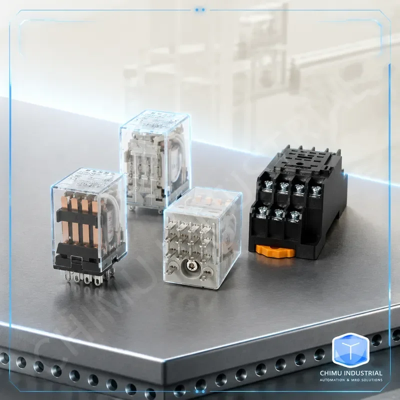 【CHIMU INDUSTRIAL】 【CHIMU INDUSTRIAL】 for HH54P MY4NJ Miniature Electromagnetic Relay 14 Pin Silver Contact DC AC