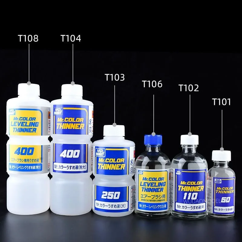 Mr.Hobby 50/110/250/400ml Model Oil Paint Nitrolacquer Thinner Solvent Diluent Coloring Fast Drying Slow Dry T101-T108