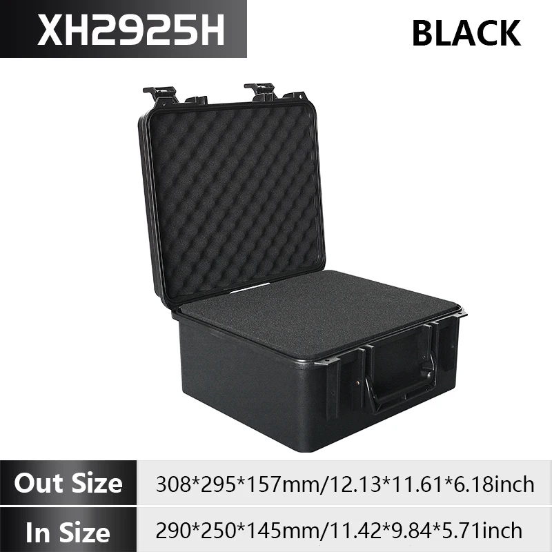 حقيبة أدوات محمولة شديدة التحمل مع صندوق أدوات بلاستيكي صناعي من الإسفنج الواقي المقوى مع بطانة إسفنجية ممتصة للصدمات #4