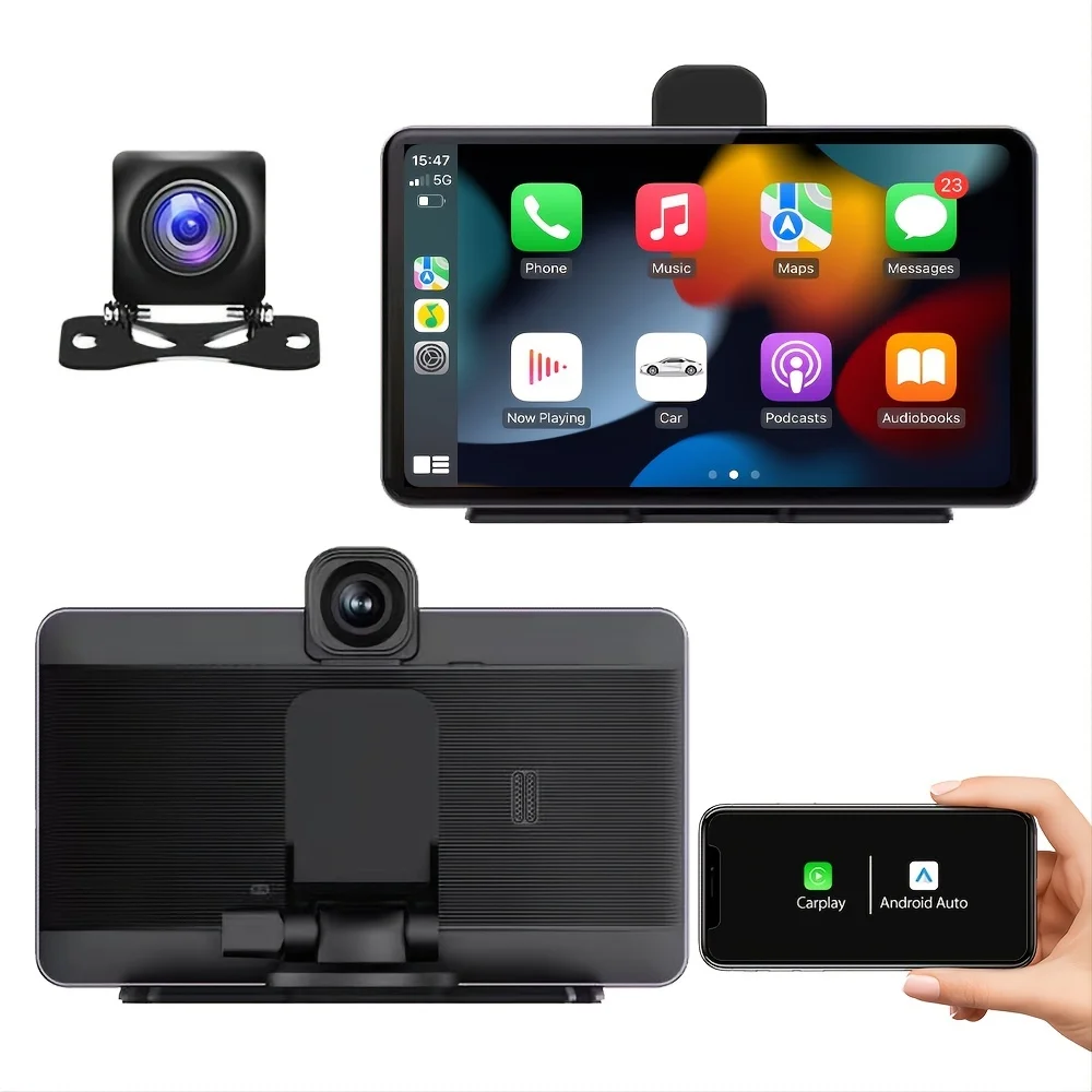 

7 "capacitive high-definition touch screen DVR front backup dash cam multifunctional car dash cam