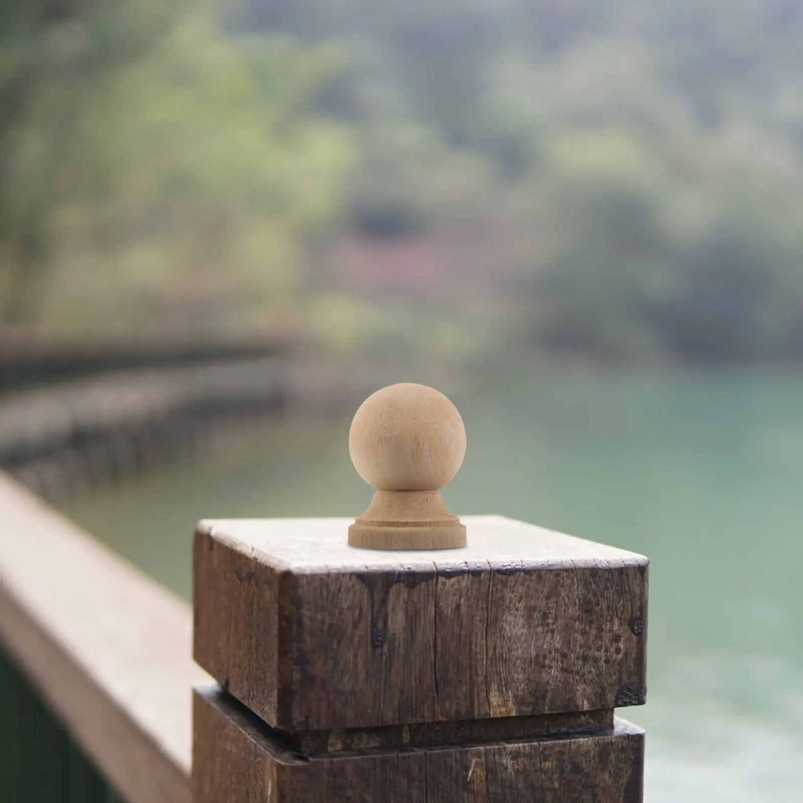Unfinished Wood Finials for DIY Home Decor: Rustic Wooden Toppers for Bed Posts Lamp Shades Staircases Fences Curtain Rods