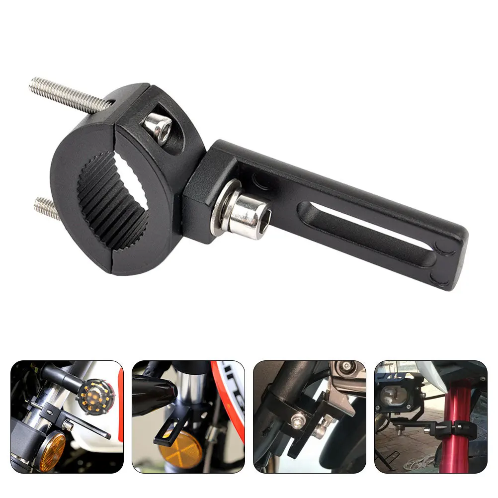 

2pcs Motorcycle Headlight Bracket Mount For Fog Light Durable Shock Absorber Lamp Holder Support Vertical Horizontal