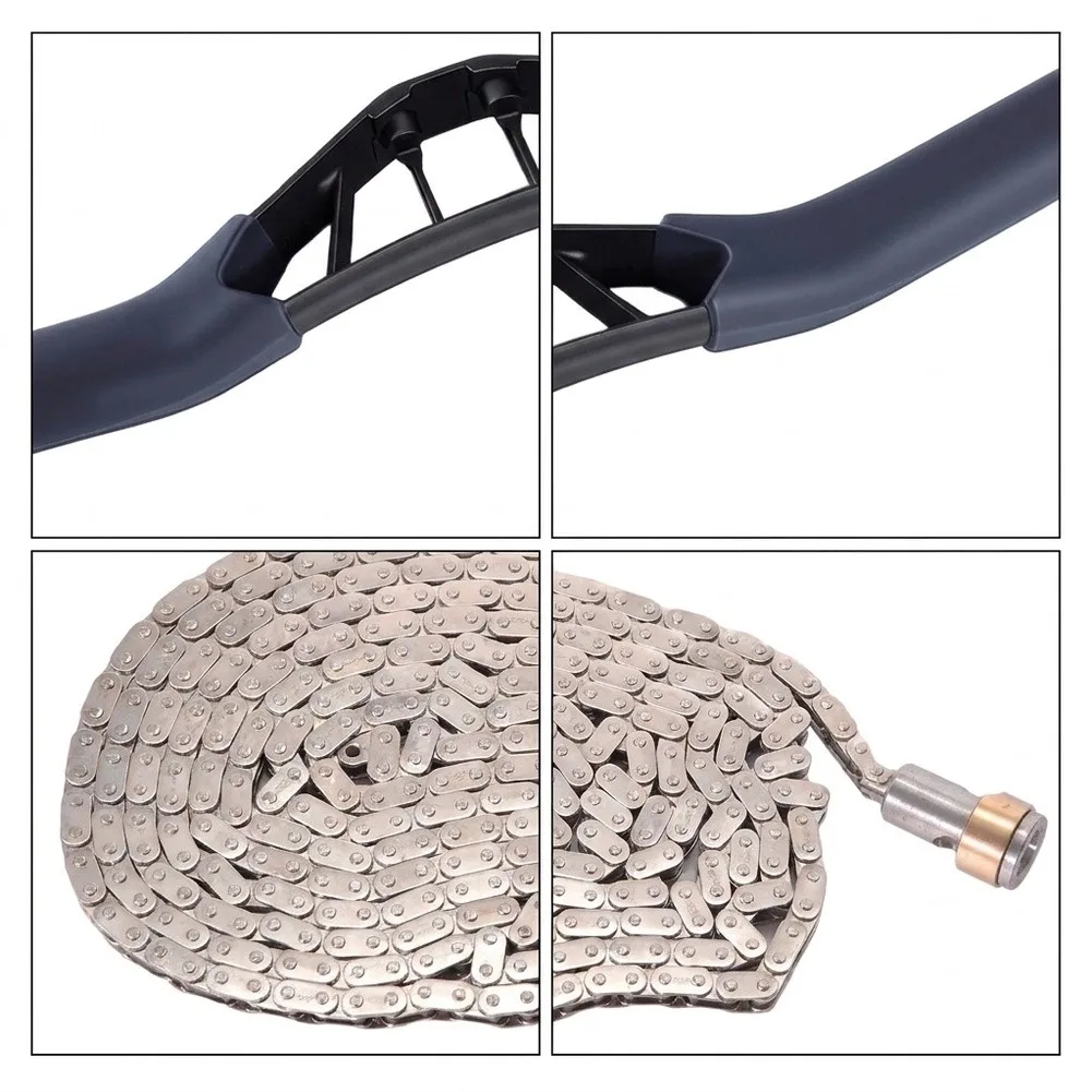Rowing Machine Spare Part Kit Including Roller Chain and Pull Handle Compatible with For Powerfun 500 and 550 Models