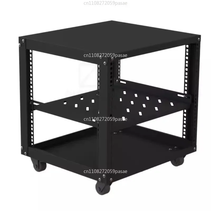 12U 9U Microphone Cabinet Simple Open 19 Inch Mobile Amplifier Audio Rack Equipment Case