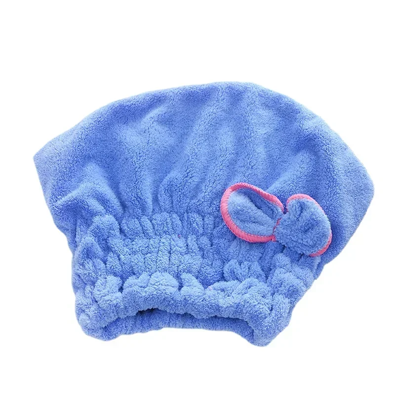 1pc Microfibre Bowknot Wrap Towel Quick Hair Drying Bath Towels Spa Bowknot Wrap Towel Hat Cap for Bathroom Accessories