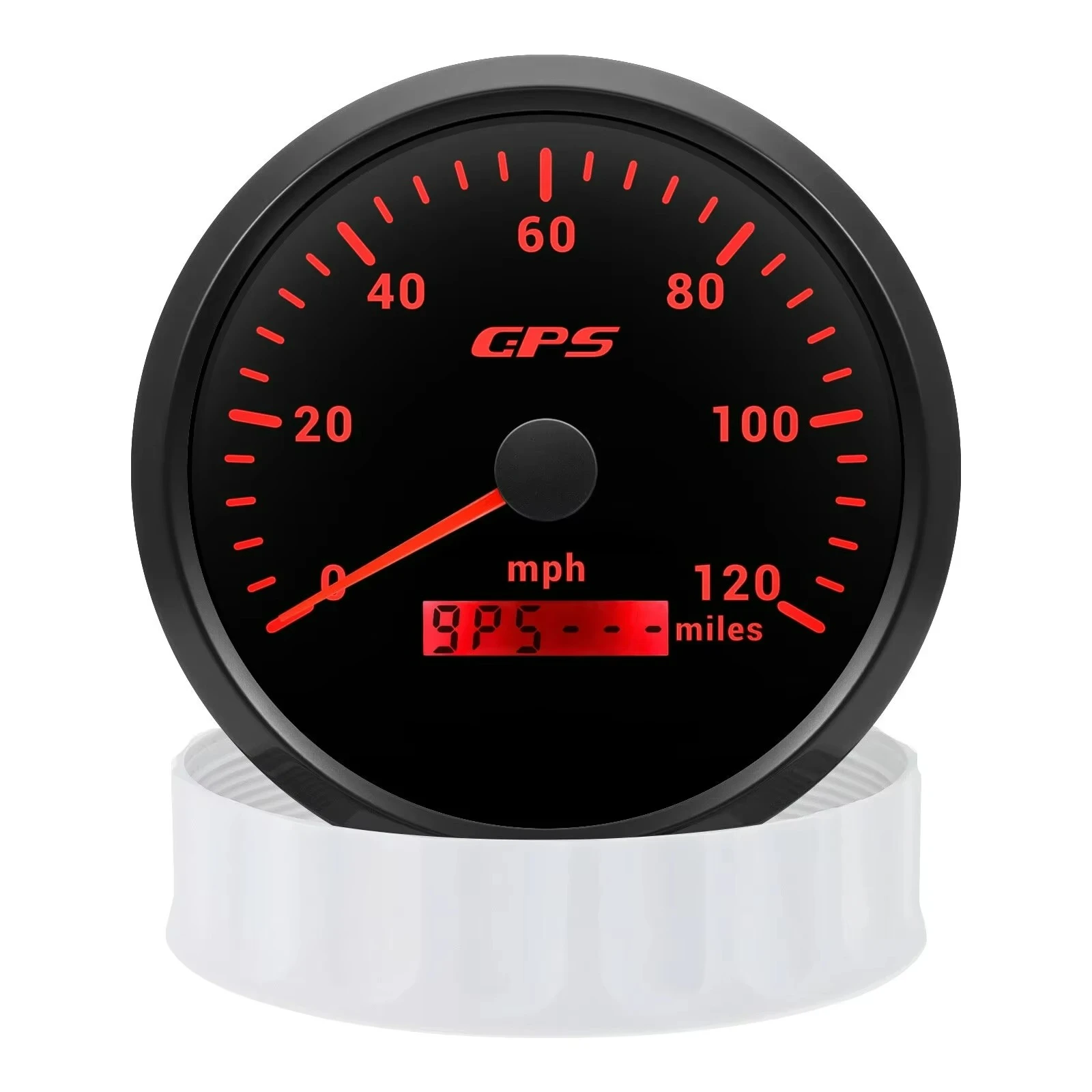 12V/24V  Hot Sale 110mm Marine Boat Odometer GPS Speedometer 120mph