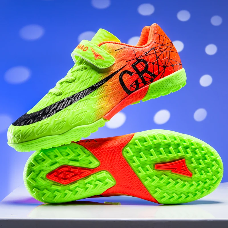 

New Men Kids Football Boots Grass Boys Professional Soccer Shoes Ultralight Cleats Non-Slip Match Training Shoes Drop Shipping