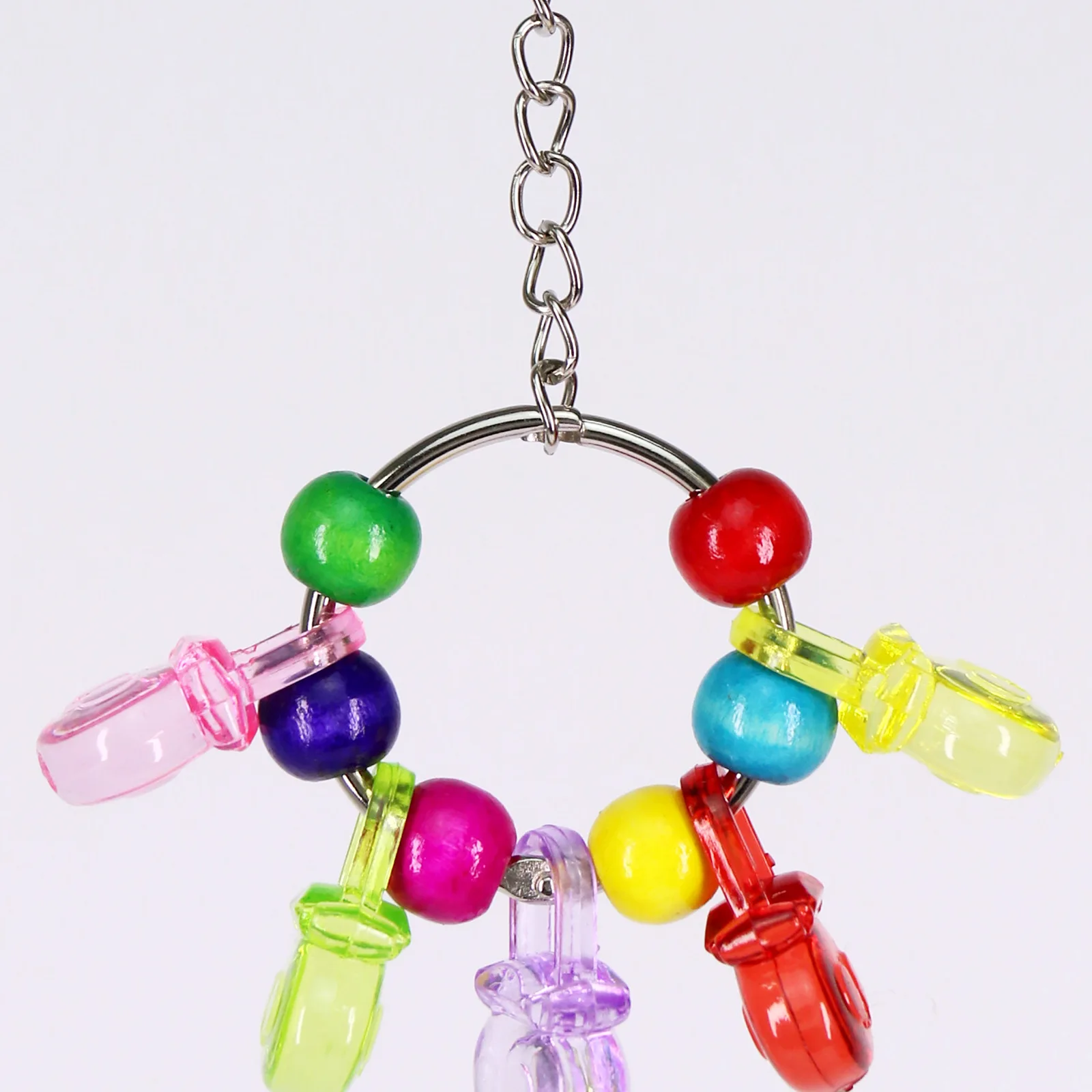 Birds Chewing Toy Bite Hanging String Peony Parrot Bird Cage Decoration Soothing Pet Products Bird Toys Supplies view 3