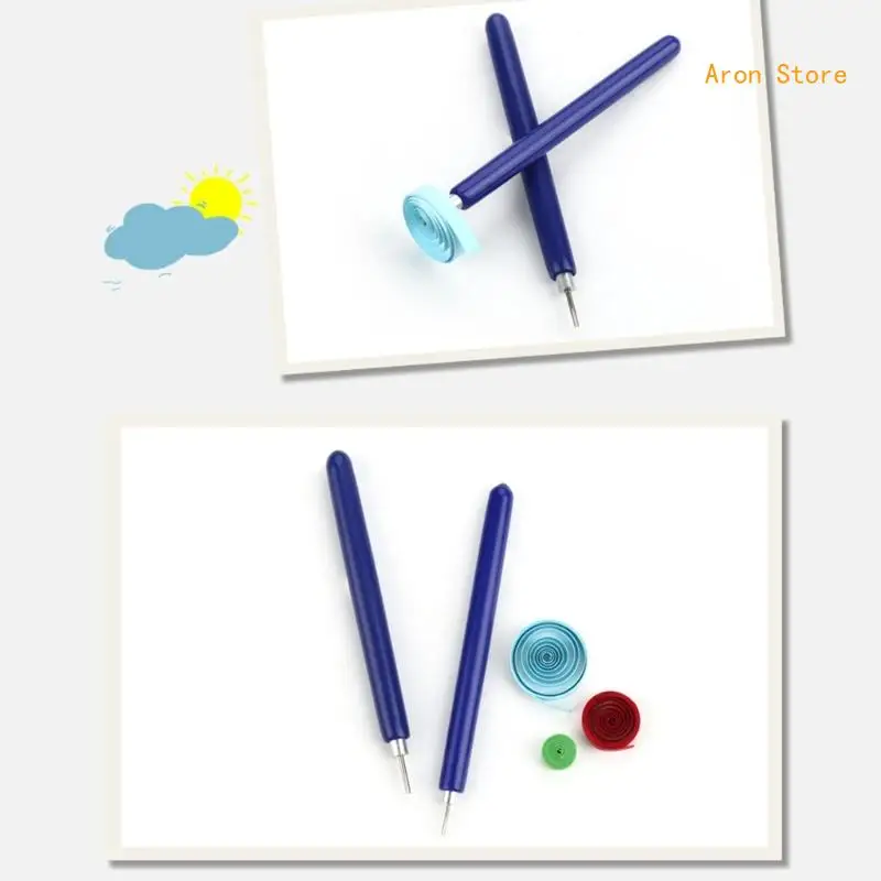 Bolígrafo papel para filigrana, herramienta manualidades Simple enrollable para álbumes recortes, H3CF, 5 uds.