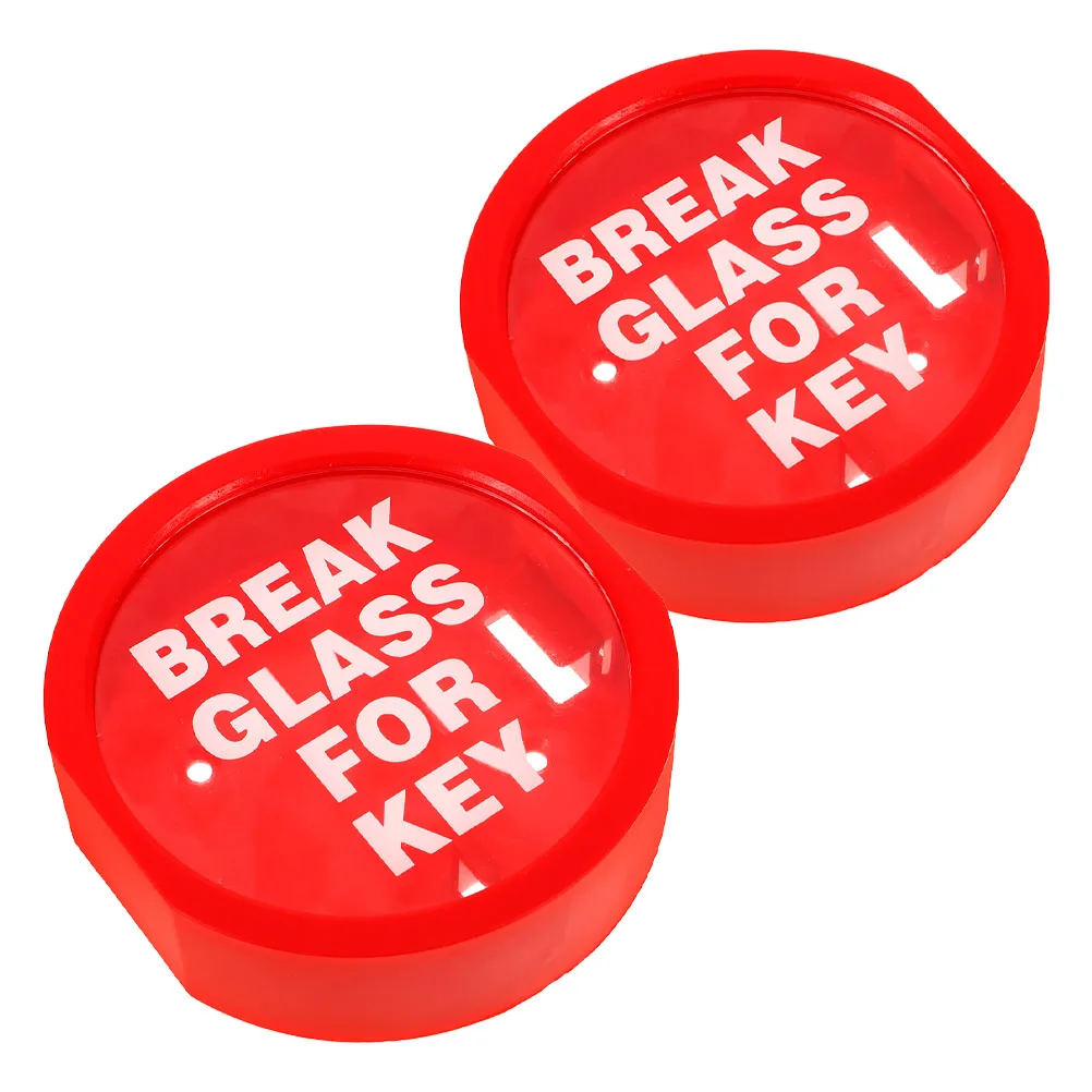 2 قطعة صندوق قفل آمن للمفتاح مقاوم للحريق تصميم مقاوم للماء في الهواء الطلق للمفاتيح بطاقات الوصول كسر الطوارئ حاوية أمان زجاجية #2