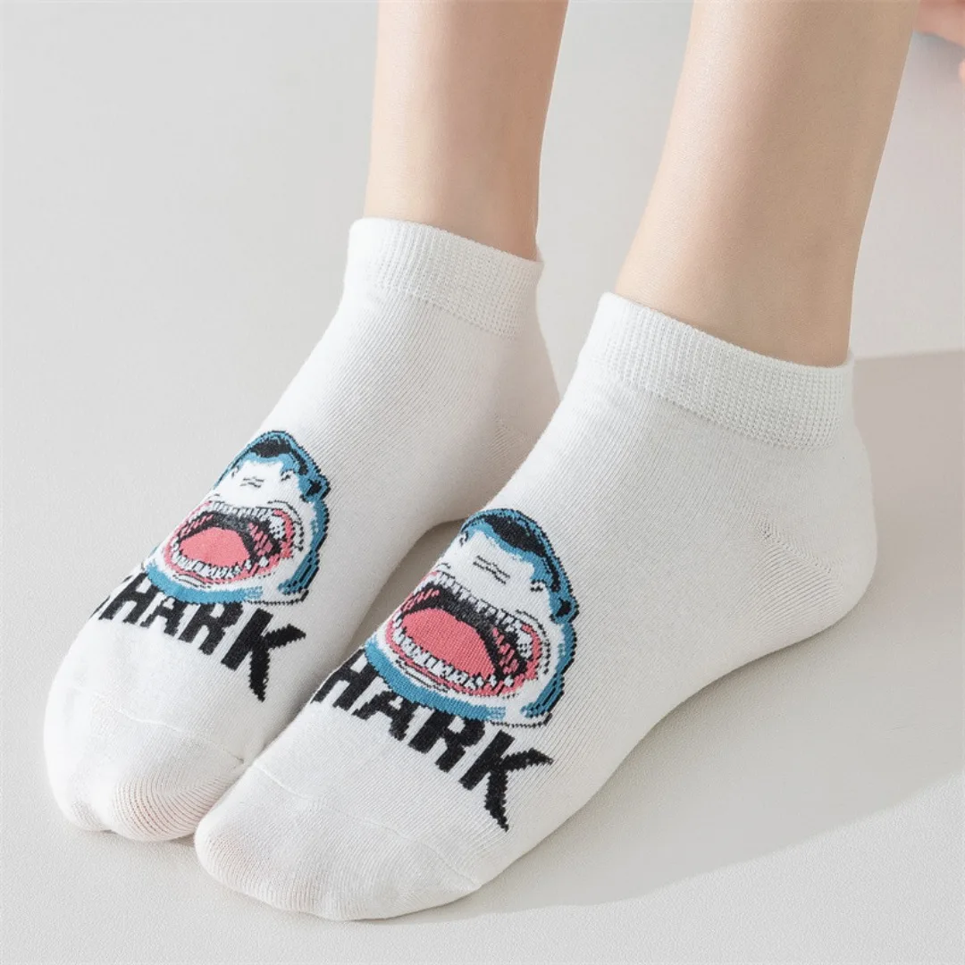 Nouvelles chaussettes, chaussettes pour enfants, Version coréenne à bouche peu profonde, Style collégial, chaussettes bateau mignonnes, tendance d'été, Tube court décontracté