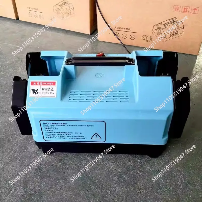 Garlic beard cutting Electric double-sided garlic root cutting machine New electric shearing machine