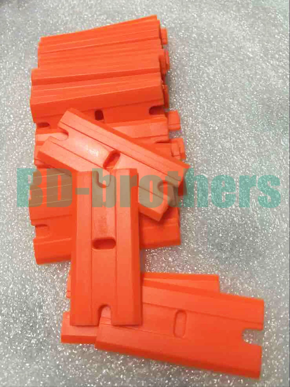 Wolesale Orange Plastic Razor Scraper Blades Double Edged Plastic Razor Blades Squeegee 5000pcs/lot
