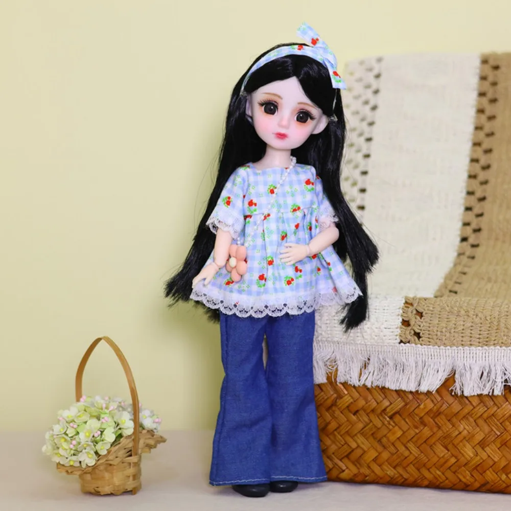 

1/6 SD 30cm Bjd Doll with Clothes Attractive Eyes with Wig Make Up Princess Dress Up BJD Dolls Elegant Long Hair