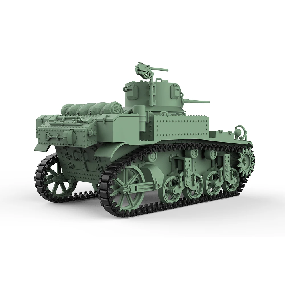 SSMODEL SS505 1/16 1/18 1/32 1/48 1/64 1/76 Military Model Kit US M3A1 Stuart Light Tank