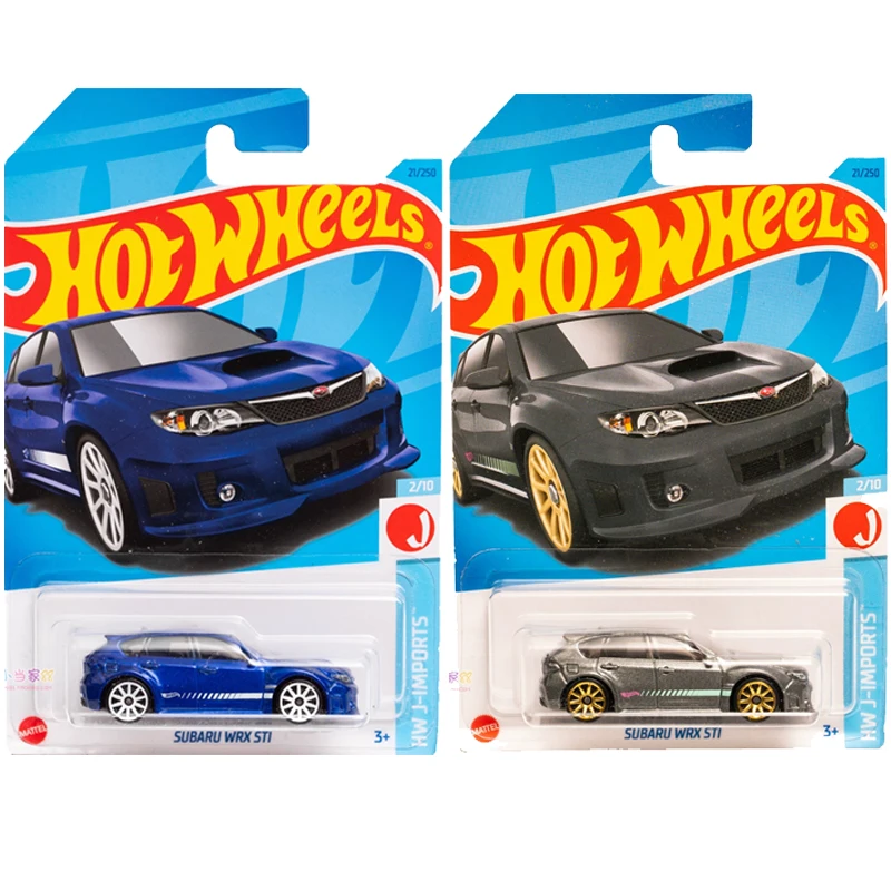 Original Hot Wheels Car SUBARU WRX STI Kids Boys Toys for Children 1/64 Diecast Play Vehicles Model HW J-IMPORTS regalo di compleanno