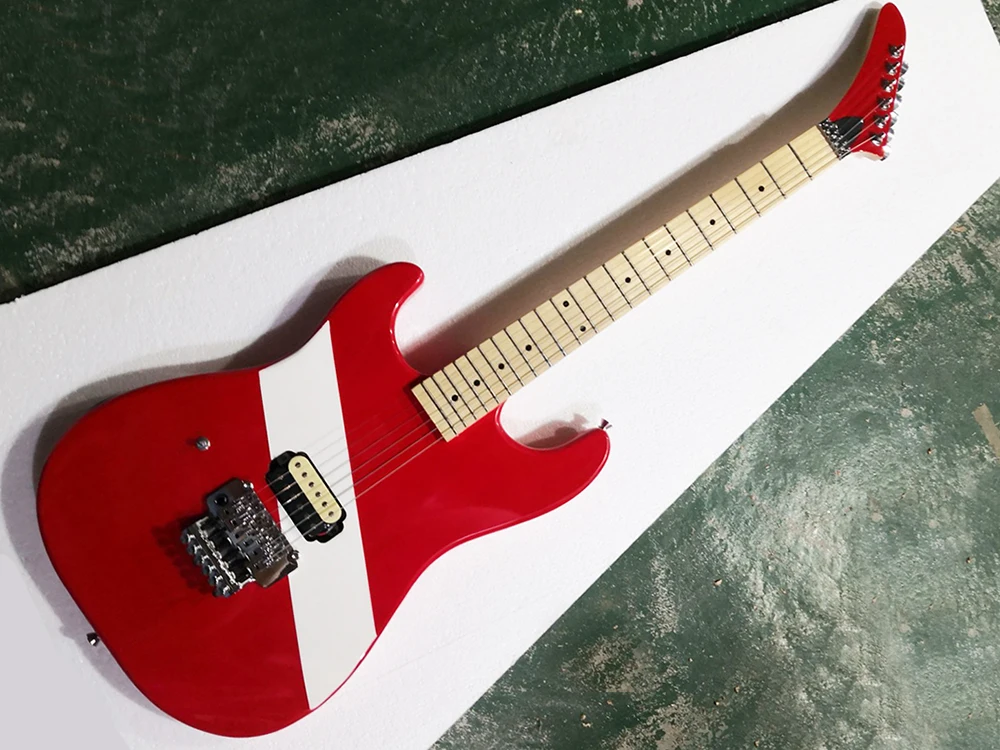 Left Hand Electric Guitar with Tremolo,Maple Fretboard,Customize Logo/Color Available