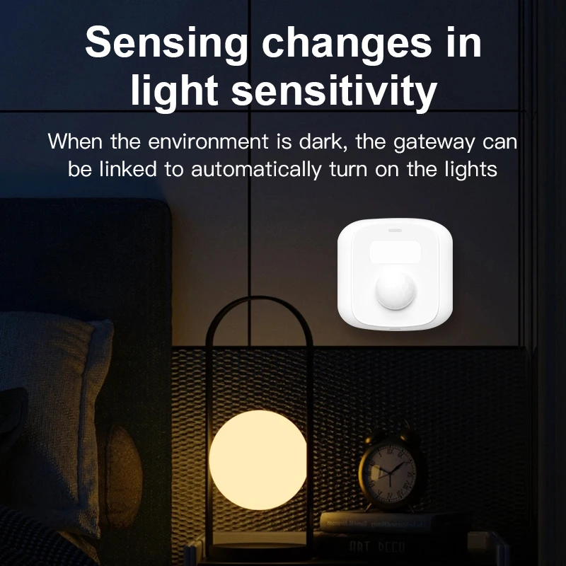 Human Motion Sensor Tuya Wifi Zigbee 3in1 With Light Sensor Scene Switch PIR Body Movement Detector Home Security Alarm