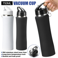 Stainless Steel Thermo Bottle Portable 750ML Water Bottle Thermos Insulated Cup Hot Cold Water Travel Cycling Sport Drink Mug