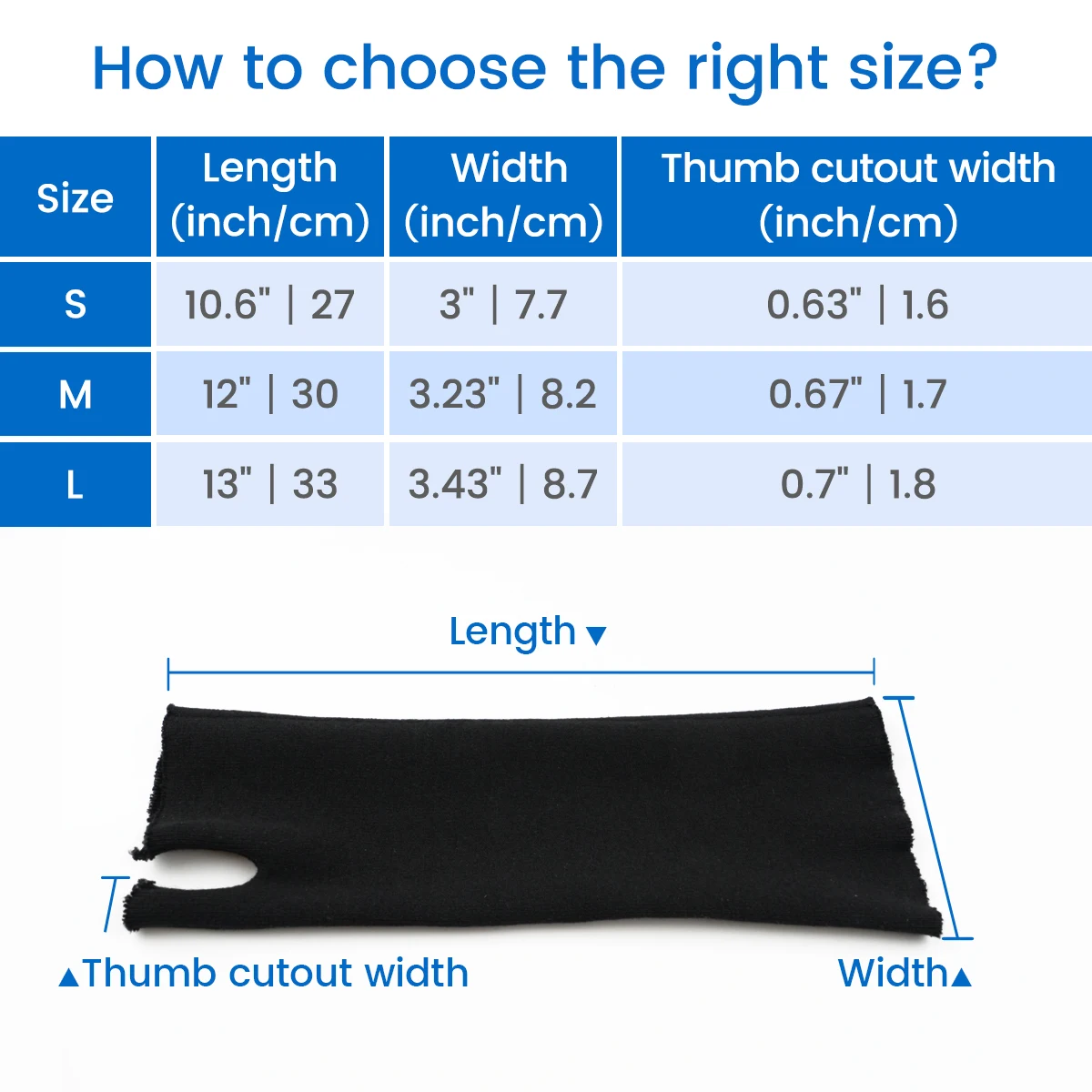 VELPEAU Elastic Tubular Support Bandage, Hand Sock for Use Under Wrist Brace and Arm Sling, Cotton Gauze Sleeves 10 PCS