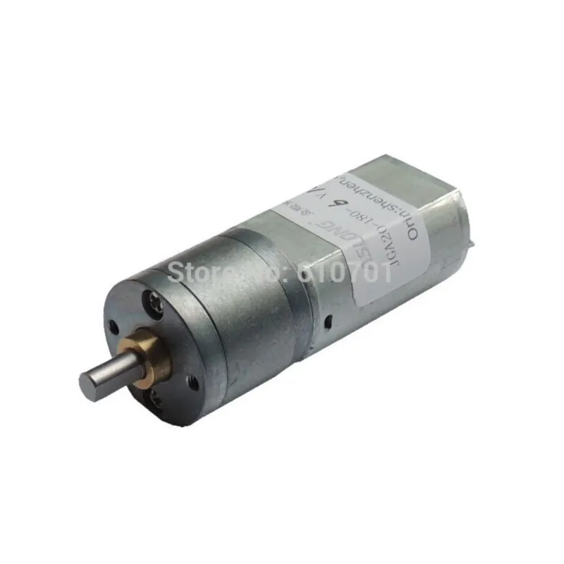 3-9V 6V Rated Voltgae Rotate Speed Reduction Electric DC Geared Motor JGA20-180 400rpm 200rpm 100rpm 51rpm 40rpm 20rpm