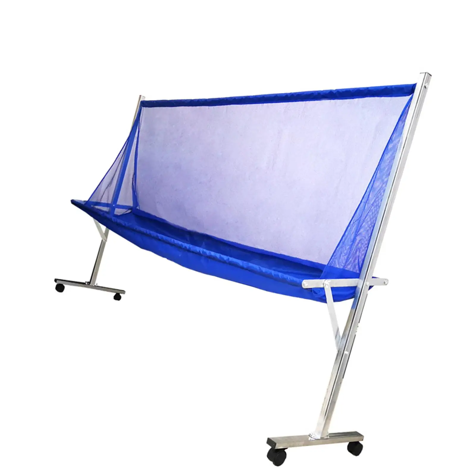 Table Tennis Ball Collection Recycle Net Easy Move Practice Aid with Wheels for Ping Pong Training Tools