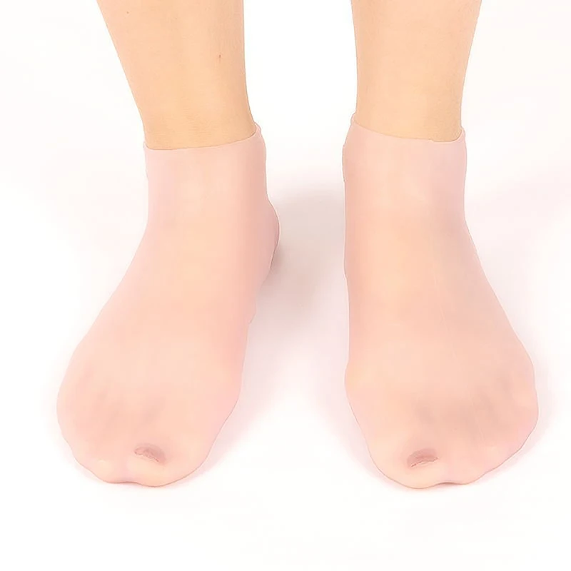 Chaussettes en silicone pour spa, gel hydratant, extensibles, prévention de la sécheresse, fréquence craquelée, suppression de la peau, protecteur, outils de soins des pieds