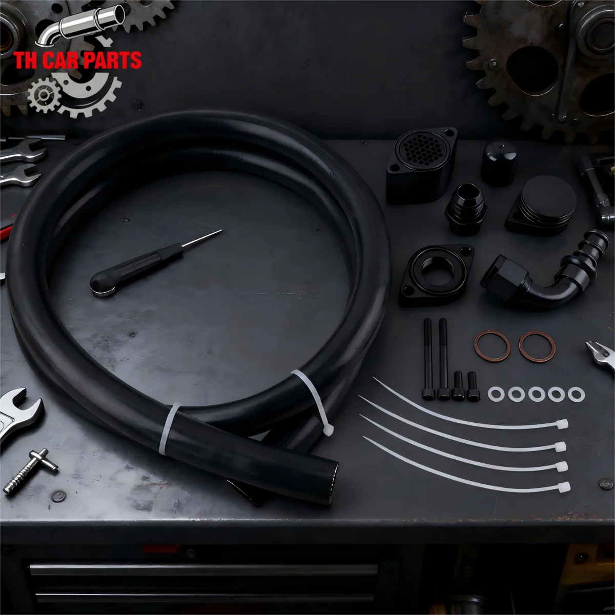 

Комплекты вентиляции двигателя CCV PCV Reroute Комплекты вентиляции двигателя для 2011-20 FORD 6.7L Powerstroke