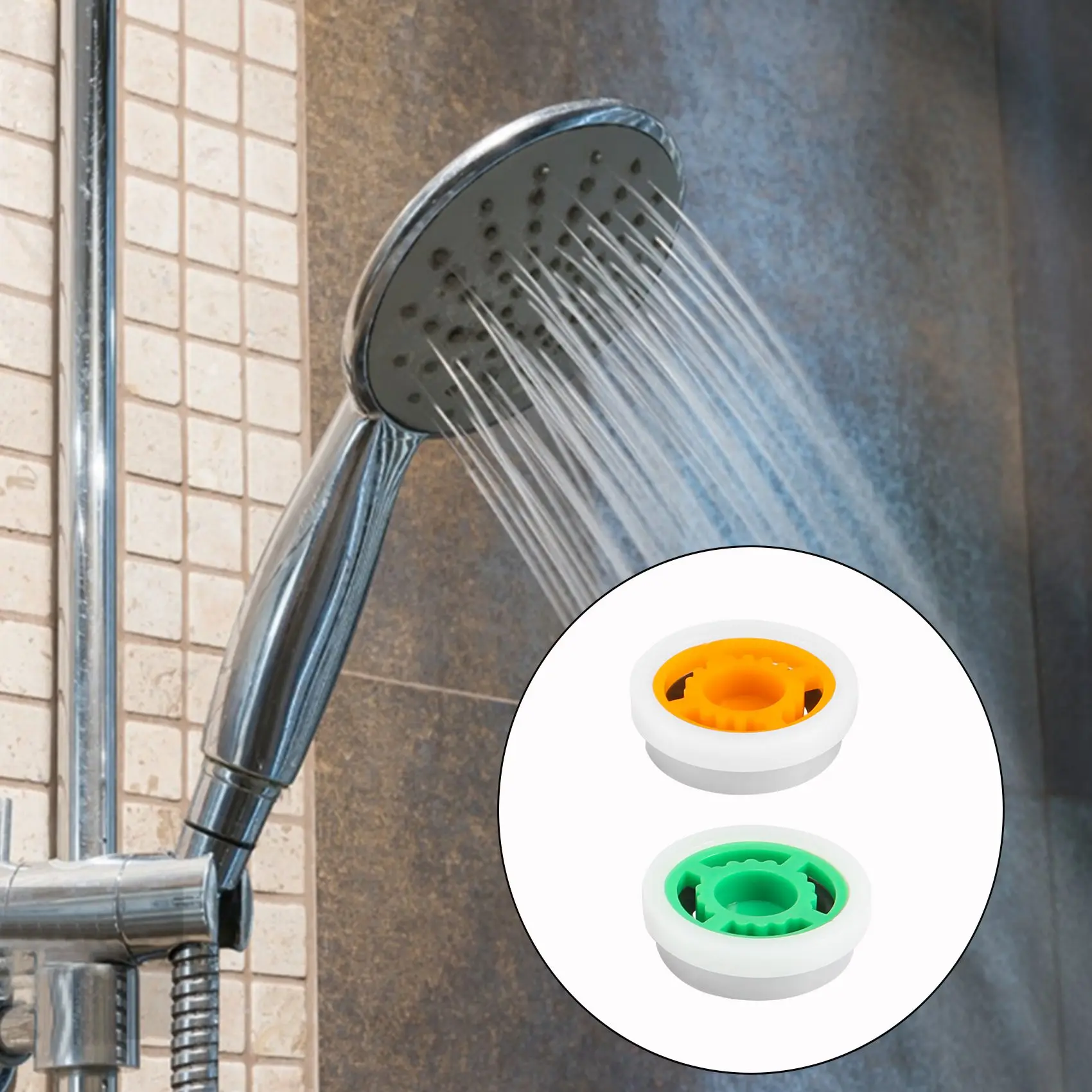 SYW-8 Pieces Of Shower Flow Reducer Limiter Set, Water Restrictor, 1/2 Inch Thread Size 4, 6 And 9 L/Min For Bathroom Saving