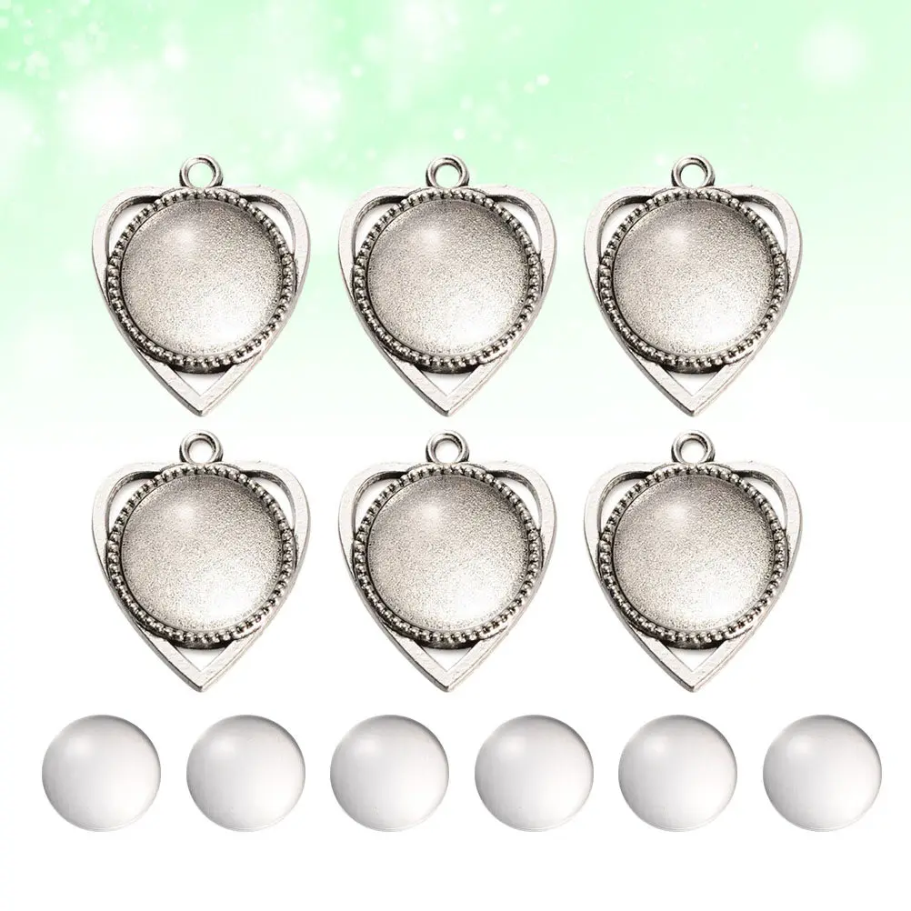 

2Pack 18Mm Vintage Style Pendant Trays DIY Jewelry Making Supplies for Photo Pendants Resin Art Cameo Craft Kits Copper Plated